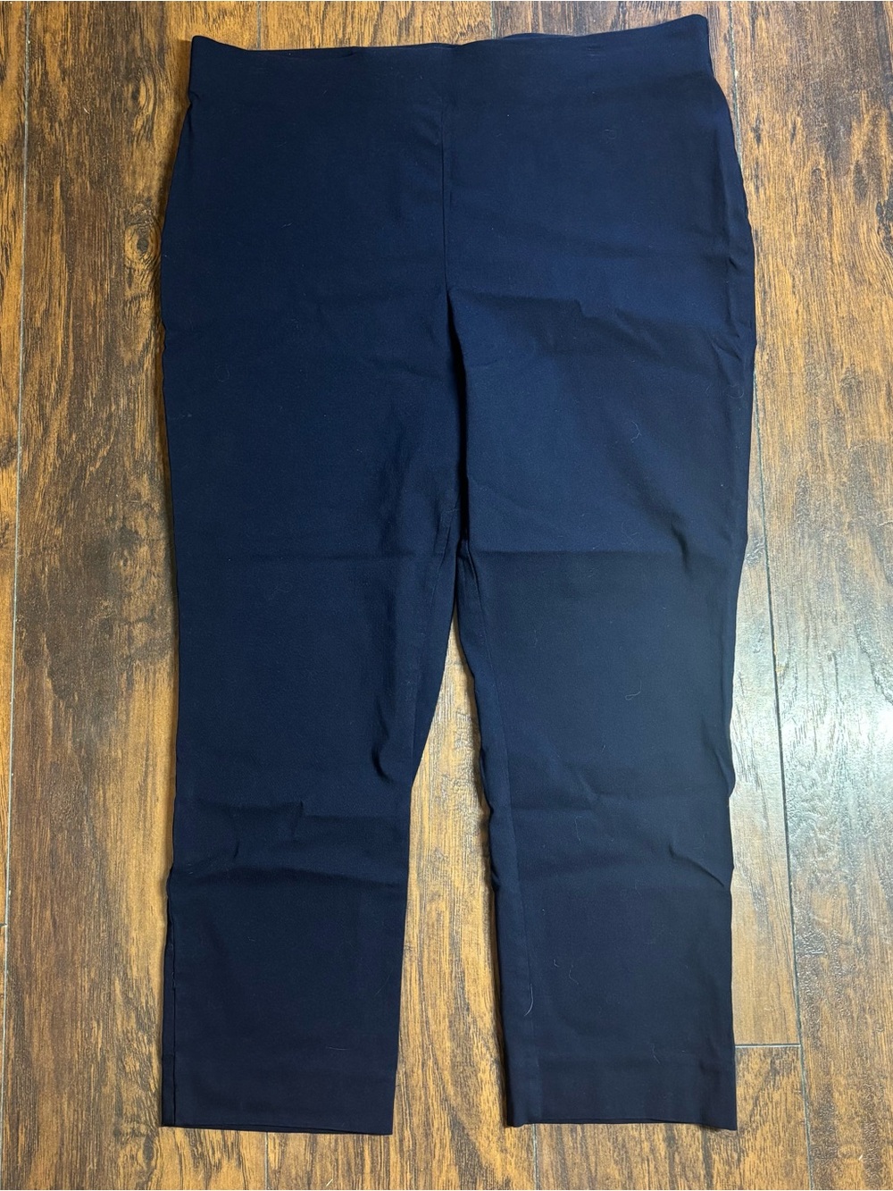 Women’s Talbots Navy Blue Pull-On Stretch Pants Size 14 Petite